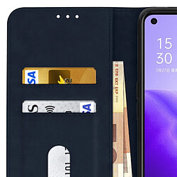 Avizar Étui Oppo Find X3 Lite Protection Porte-carte Fonction Support bleu pas cher