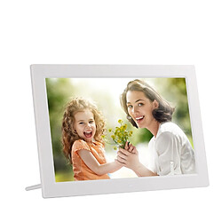 Wewoo Cadre photo numérique LED de 13 pouces avec télécommande, lecteur MP3 / MP4 / vidéo, support pour entrée carte USB / SD, haut-parleur stéréo intégré (argent)