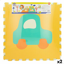 Color Baby Tapis Puzzle Colorbaby 4 Pièces Voitures 118 x 118 cm EVA (2 Unités)