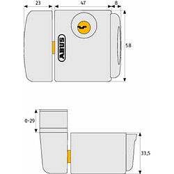 ABUS 284106 FTS3003 B EK Système de verrouillage pour fenêtre (Import Allemagne)