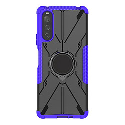 Coque en TPU 2-en-1, anti-choc avec béquille pour votre Sony Xperia 10 IV 5G - violet