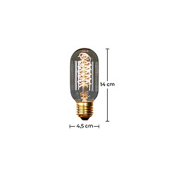 Avis ICONIK INTERIOR Ampoule Edison Vintage - Valve Transparent