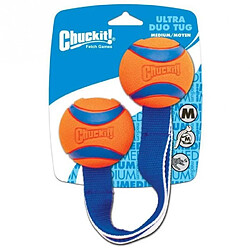 CHUCKIT! Ultra duo tug M - 2 balles en caoutchouc Ø 6,5cm - Pour chien