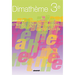 Dimathème 3e : programme 2008 - Occasion