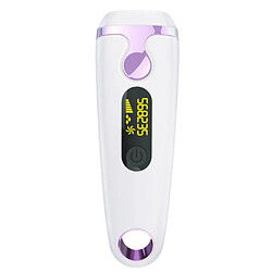 Chrono Système d'épilation IPL, système d'épilation laser permanente indolore 500 000 flash(Violet)