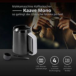 Avis Fakir Kaave Mono ? Machine à moka turque pour la maison et le bureau I Cafetière électrique avec cuillère doseuse I Contrôle One Touch I Réservoir de 280 ml pour 4 tasses I Argent I 535 W