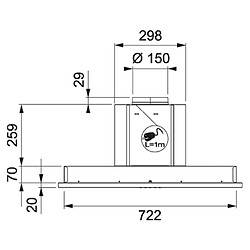 Groupe filtrant sans moteur 77cm inox - 6208175 - ROBLIN