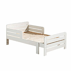 Mes Lit enfant évolutif 90x140/160/200 cm en pin blanc - JUMPY