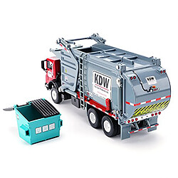 Universal Camion transporteur de déchets 1: 24 pour les amateurs de modèles Cadeaux de Noël pour les enfants |(Rouge)