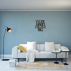 Avis EPIKASA Décoration Murale en Métal Work Hard Dream Big 1