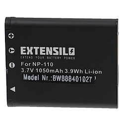 Vhbw EXTENSILO 3x Batteries compatible avec Casio Exilim EX-FC200S, EX-FC500S, EX-Z200, EX-Z2000 appareil photo, reflex numérique (1050mAh, 3,7V, Li-ion)