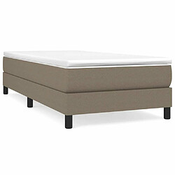 Sommier à lattes,Cadre à lattes de lit pour Adulte Taupe 80x200 cm Tissu -MN76141