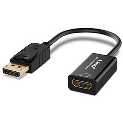 Adaptateur DisplayPort Mâle vers HDMI Femelle Full HD 3D 1920 x 1080p LinQ Noir