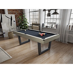 Vente-Unique Table transformable - Billard & Ping-pong - Coloris naturel clair et noir - L213,4 x P111,8 x H78,5 cm - MELIAN