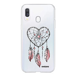 Coque Samsung Galaxy A20e 360 intégrale transparente Attrape coeur Ecriture Tendance Design Evetane.