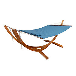 Acheter AXI Hawaï Hamac Double XXL | Hamac 2 personnes en Bleu avec Support en Bois | Pour l'extérieur pour Jardin, Terrasse, Balcon