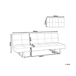 Avis Beliani Canapé-lit DERBY Marron