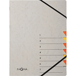 PAGNA Trieur 'Easy Grey', A4, 7 compartiments, gris / orange ()