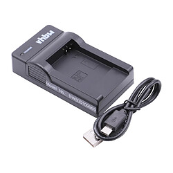 vhbw Chargeur USB de batterie compatible avec Samsung SH100, ST200, ST200F, WB210, DV180F, ST151 batterie appareil photo digital, DSLR, action cam