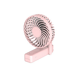 Ventilateur Portatif Ventilateur Rechargeable USB Portatif Mignon de Mode pour l'Été-Rose