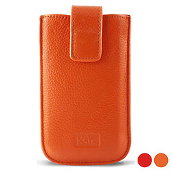 Protection pour téléphone portable KSIX Cuir Naranja