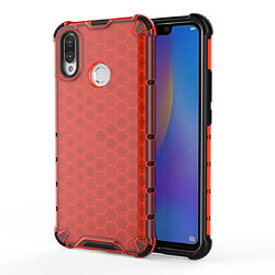 Wewoo Coque Pour Huawei Nova 3i Shockproof Honeycomb PC + TPU Case Red