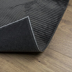 Acheter vidaXL Tapis IZA poils courts style scandinave anthracite 120x170 cm