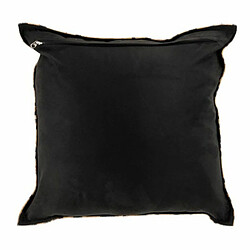 Paris Prix Coussin Déco en Cuir Zèbre 44x44cm Noir & Blanc