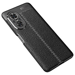 Coque en TPU anti-rayures, texture litchi noir pour votre Huawei nova 9 SE