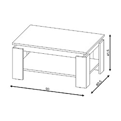 Avis Vivaldi Table Basse Turia Light Atelier/Blanc