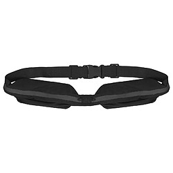 Avizar Ceinture de Sport avec 2 Poches Extensibles Réglable Clip de fermeture Noir