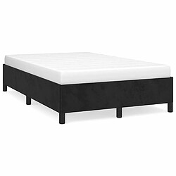 Maison Chic Lit adulte - Lit simple Cadre de lit,Structure du lit Contemporain Noir 120x200 cm Velours -MN72536