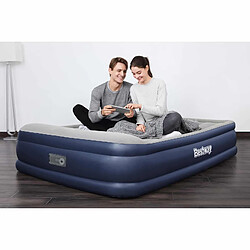 Matelas Gonflable Double Bestway 203x152x46 cm Gonfleur Intégré Tritech Gris