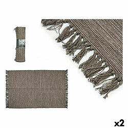 Gift Decor Tapis Marron 120 x 80 x 1 cm (2 Unités)