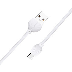 Wewoo Câble USB CL-62 Câble de données d'insertion double face en alliage d'aluminium 2,5 A USB-C / Type-C avec transmissionlongueur 1 m blanc