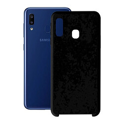 Totalcadeau Coque de protection compatible Samsung Galaxy A20 en silicone Couleur - Noir pas cher