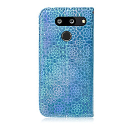 Avis Wewoo Housse Coque Pour LG G8 ThinQ Couleur unie Coloré Boucle Magnétique Horizontale Étui en cuir PU avec support et emplacements cartes et porte-monnaie et cordon Bleu