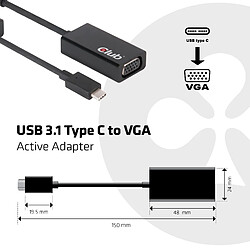 Acheter Club 3D CLUB3D USB 3.1 Type C to VGA Active Adapter