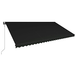 vidaXL Auvent rétractable automatique 600x300 cm Anthracite