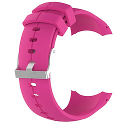 Wewoo Bracelet pour montre connectée Dragonne de remplacement en silicone SUUNTO Spartan Ultra Rose Rouge