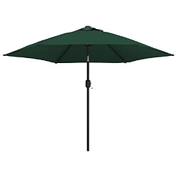 Helloshop26 Parasol meuble de jardin en porte-à-faux 3 m vert 02_0008601