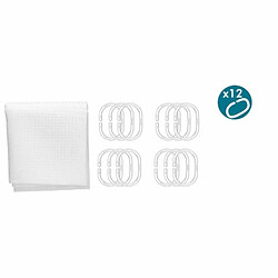 Acheter Berilo Rideau de Douche Points Blanc Polyester 180 x 180 cm (12 Unités)