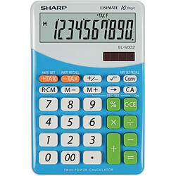 Sharp EL M332 BBL - BLU calculatrice Bureau Calculatrice financière Bleu