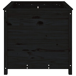 Acheter vidaXL Jardinière noir 82,5x82,5x78 cm bois massif de pin