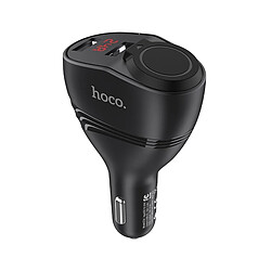 HOCO Chargeur Voiture Thunder power Chargeur Voiture 2 x USB 3,1A LCD + cigarette lighter Z34 Noir pas cher