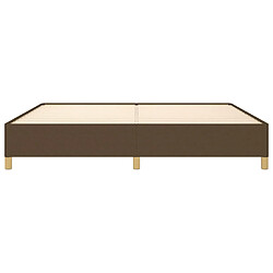 Acheter vidaXL Cadre de lit sans matelas marron foncé 200x200 cm tissu