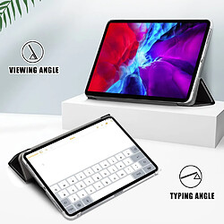 Etui en PU Impression automatique de motif de réveil/sommeil transparent avec support tri-pliure ne me touche pas pour votre Apple iPad Pro 12.9 pouces (2021)/(2020)/(2018)