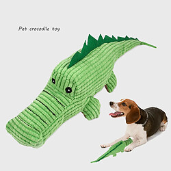 Avis Jouets en peluche pour chien, jouet à mâcher interactif en peluche Alligator