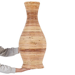 Acheter Beliani Vase décoratif TRINISA fait à la main Rotin 70 cm Naturel