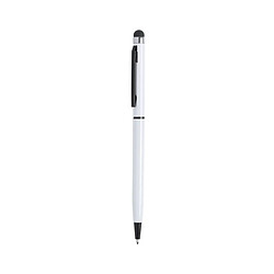 Acheter Totalcadeau Stylo bleu en aluminium à mécanisme bouton avec stylet tactile Couleur - Bleu pas cher